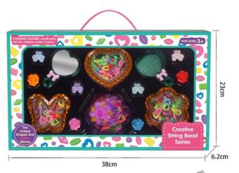 Yellow Butterfly, Peach Heart, Plum Blossom Bead Box, Headpiece DIY Bead Toy Set   ITEM NO.： W068336
