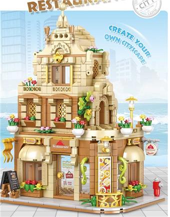 DIY Building Blocks Restaurant   ITEM NO.： W072167