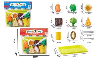 Simulated Food Play Home Food Set (11 piece set)   ITEM NO.： W071560