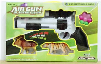 Black and white ping pong gun with animal   ITEM NO.： W082129