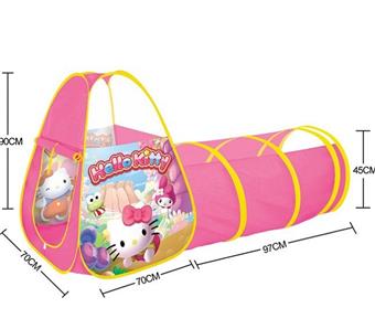 Two in one KT cat tent combined tunnel climbing tube   ITEM NO.： W084159