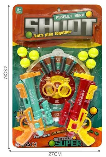 Double Gun Fighting Assembly (Orange Red)   ITEM NO.： W079842