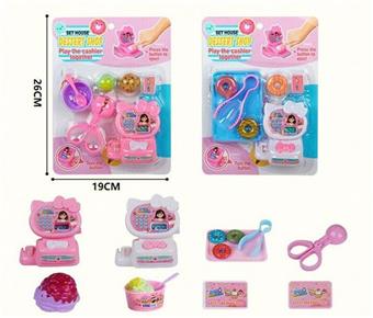 Cashier counter playing house food dessert set for girls playing house dessert   ITEM NO.： W071699