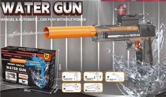 Transparent Sand Eagle Linkage Electric Water Gun (Transparent Grey) Color Box   ITEM NO.： W078990