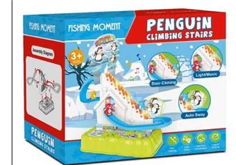 Electric Penguin Climbing Staircase Game (Lighting, Music)   ITEM NO.： W073439