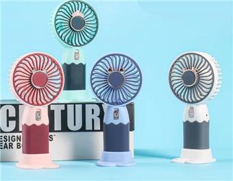 Cute handheld fan (with base)   ITEM NO.： W075734