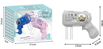 DIY sticker pull cloth small electric bubble gun   ITEM NO.： W077334