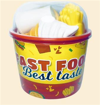 Round Burger Family Bucket (14PCS)   ITEM NO.： W070487