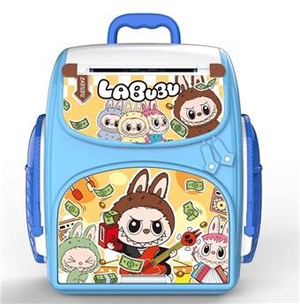 Labubu Blue Cartoon Backpack Savings Bank   ITEM NO.： W077281