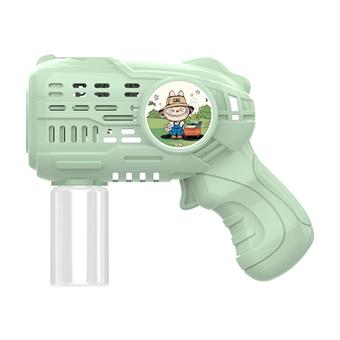 DIY sticker pull cloth small electric bubble gun   ITEM NO.： W077323