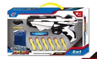 Water bullet gun/EVA soft bullet gun mixed red, blue, and white   ITEM NO.： W080991