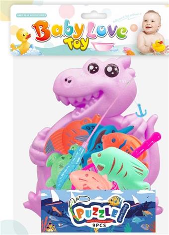 Dinosaur bathtub, water play toy, fishing toy   ITEM NO.： W072849