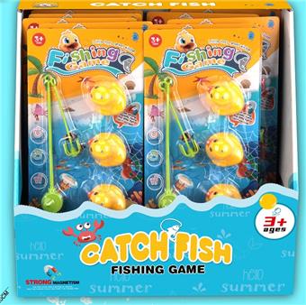 Fishing Toy Magnetic Fishing Series Children's Fishing Summer Toy Parent child Toy Parent child Game Parent child Puzzle Toy Water Play Toy Little Yellow Duck Little Duck Duck Duckling Fishing Game Display Box 1 Box X16 Pieces (Magnetic Fishing Rod+Little Yellow Duck 5-piece Set)   ITEM NO.： W073163