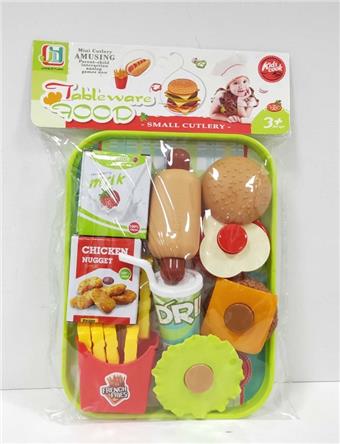 Burger, French fries, hot dog, and cola combo set   ITEM NO.： W070299