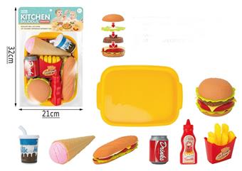26 piece set of home cooked hamburgers and layered music   ITEM NO.： W071375