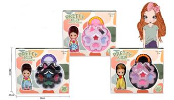 Doll, Peach Heart Flower Box Set, Makeup DIY Toy Set   ITEM NO.： W068281