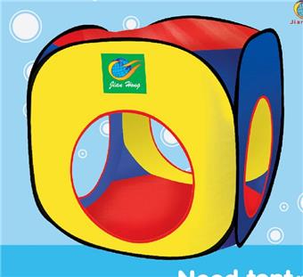 New export children's tent indoor and outdoor folding house ball pool game house color box cloth bag PVC bag A002 square tent   ITEM NO.： W083360