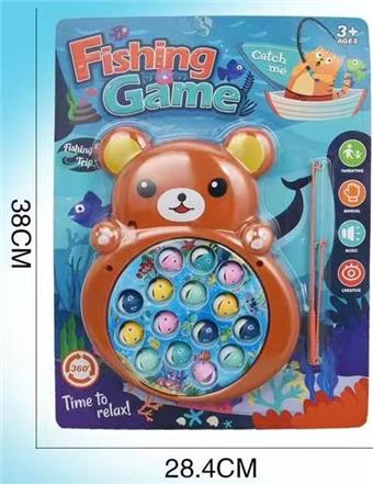 Little Bear Electric Fishing Disk with Music   ITEM NO.： W074131