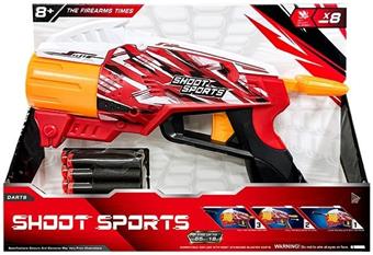Soft Bullet Gun Toy/Soft Bullet Gun * 1, Bullets * 8/Red   ITEM NO.： W081683
