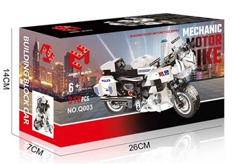 318PCS DIY assembled building block motorcycle series   ITEM NO.： W072086