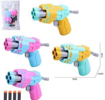 Weapon Toy Soft Bullet Gun (Mixed) - Children's Soft Bullet Toy Gun Outdoor Game   ITEM NO.： W081995