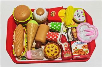 Burger and other food pairing plate set   ITEM NO.： W071663
