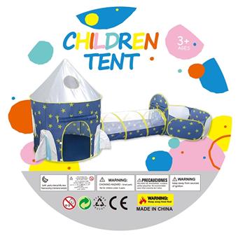 Star Blue Three in One Family Play House Children's Game House Children's Tent Castle   ITEM NO.： W083392