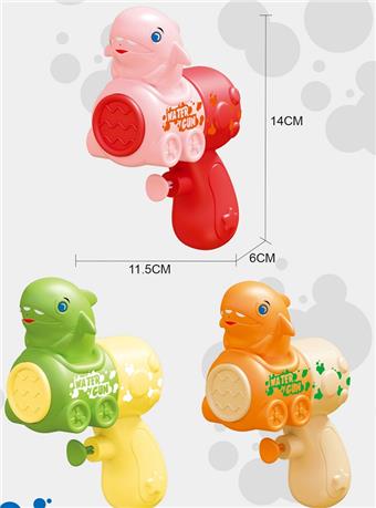 Cartoon water gun shark (3-color mixed)   ITEM NO.： W076501