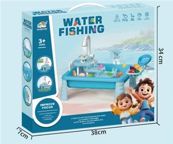 Blue Fishing Platform (with 5 fish)   ITEM NO.： W071890