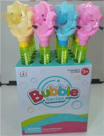 Sunflower Pull Fan Bubble Stick 16pcs   ITEM NO.： W075540