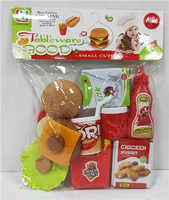 Burger, French fries, and cola combo set   ITEM NO.： W070302