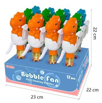 Dinosaur Egg Bubble Fan (12PCS)   ITEM NO.： W075416