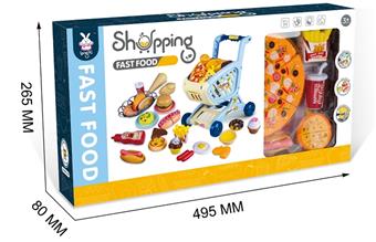 Shopping Cart (Pizza Fast Food Theme)   ITEM NO.： W071713