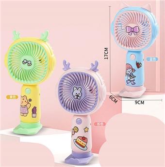 Mini cartoon fan USB charging   ITEM NO.： W075450