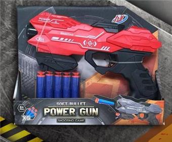 Soft bullet gun/mixed red and gray   ITEM NO.： W081064