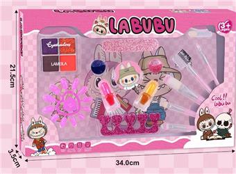 Labub Cosmetics Super Home Girls' Children's Makeup Apply eye shadow nail polish Makeup Case   ITEM NO.： W076636