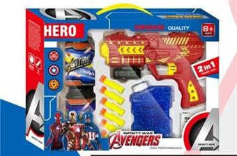 Water Bullet Gun/EVA Soft Bullet Gun Iron Man   ITEM NO.： W081002