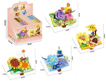 DIY Building Blocks Flower Breeze   ITEM NO.： W072166