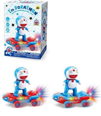 Dingdang Cat Electric Scooter Rotating Light Music Red Blue 2 Colors   ITEM NO.： W078931