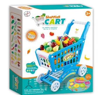 12 tableware+24 food+shopping cart   ITEM NO.： W070910