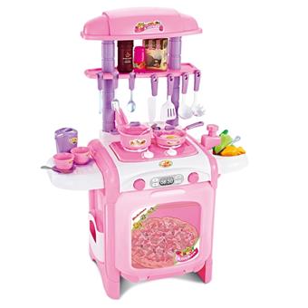 47 piece set of delicious kitchen simulation dining table (pink)   ITEM NO.： W072298