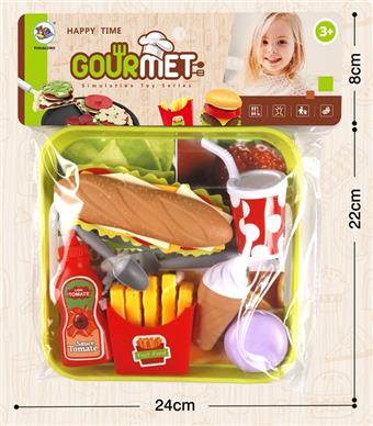 Delicious Burger Combination Play Toy Children's Puzzle Toy Simulation Toy   ITEM NO.： W071092