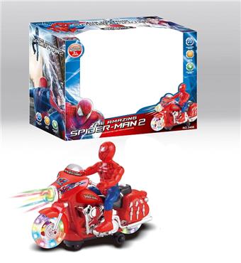 Spider Man electric motorcycle universal lighting music   ITEM NO.： W078948