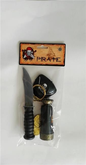 Pirate (looking knife, ear, one eyed, money 2)   ITEM NO.： W077966