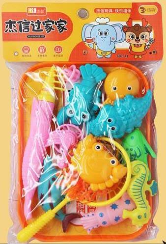 Happy Fishing Children's Home Playing Toy Magnetic Fishing Set Fishing Toy   ITEM NO.： W073053