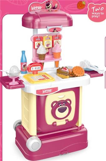 Deformable suitcase - Dessert (Strawberry Bear)   ITEM NO.： W069845