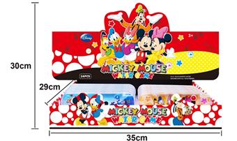 Disney Mickey themed sugar refillable transparent water dispenser with dual buttons, 24PCS per box   ITEM NO.： W076302