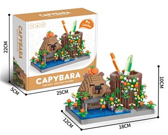 Lying table, Capibala micro particle puzzle toys, early education building blocks, 1214pcs   ITEM NO.： W078347