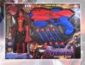 Soft Bullet Gun/Spider Man with Lights   ITEM NO.： W081038