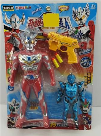 31.5cm patented Superman (sound and light)+soft bullet gun+monster   ITEM NO.： W080684